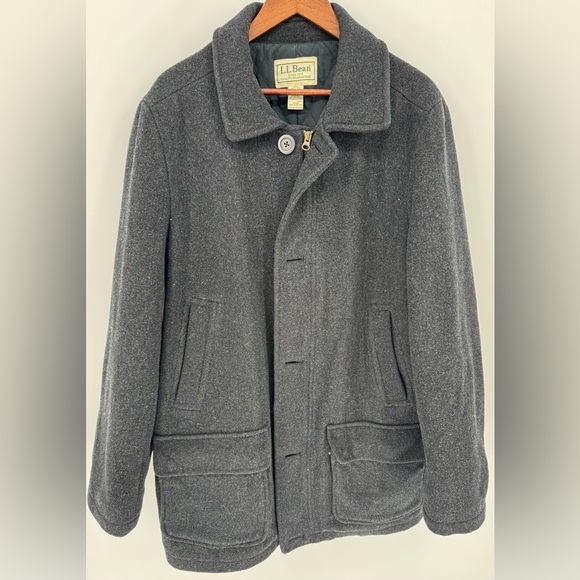 LL Bean Men's 100% Wool Jacket - Picture 1 of 11